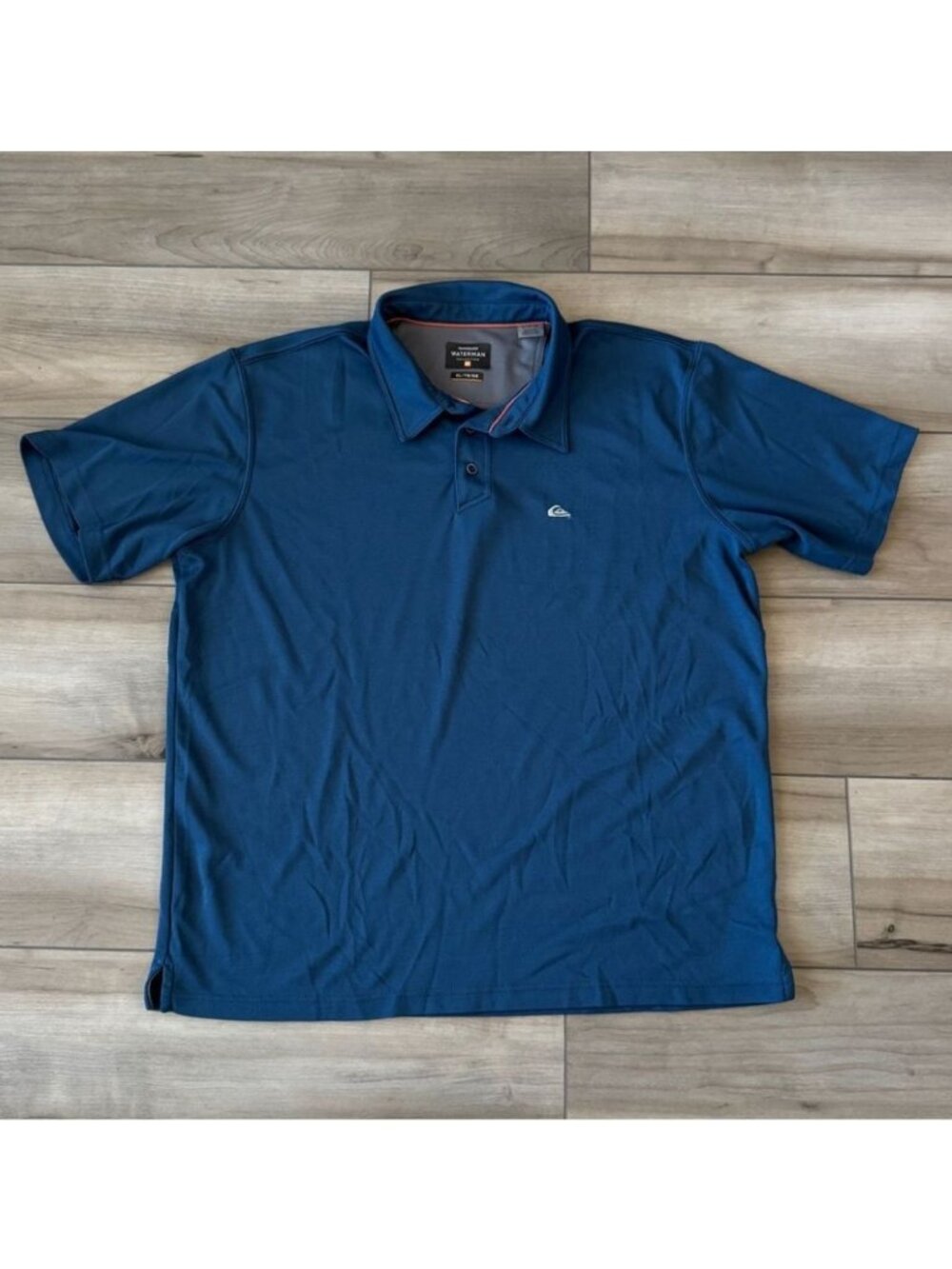 Quiksilver Waterman Collection Men's Blue Polo Shirt XL